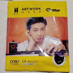 BTS Album Artwork MASK DOBU Butter Official Mask 1 pc Black New Premium 2D Mask